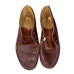 Quoddy authentic brown‎ leather ankle Amazonas moccasin boots 9